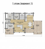 Дом из профилированного бруса VZ-375